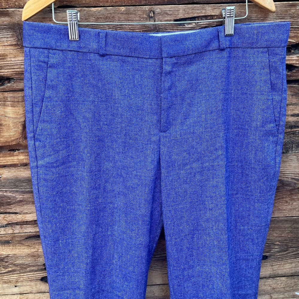 BANANA REPUBLIC | Indigo Wool Blend Dress Pants 12 - Picture 2 of 6